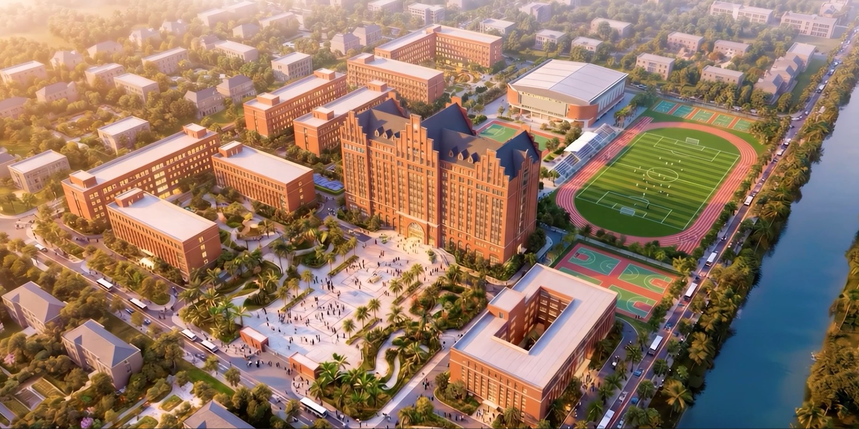 Cụm trường Đại học Quốc tế tại khu đô thị Vinhomes Saigon Park Hóc Môn