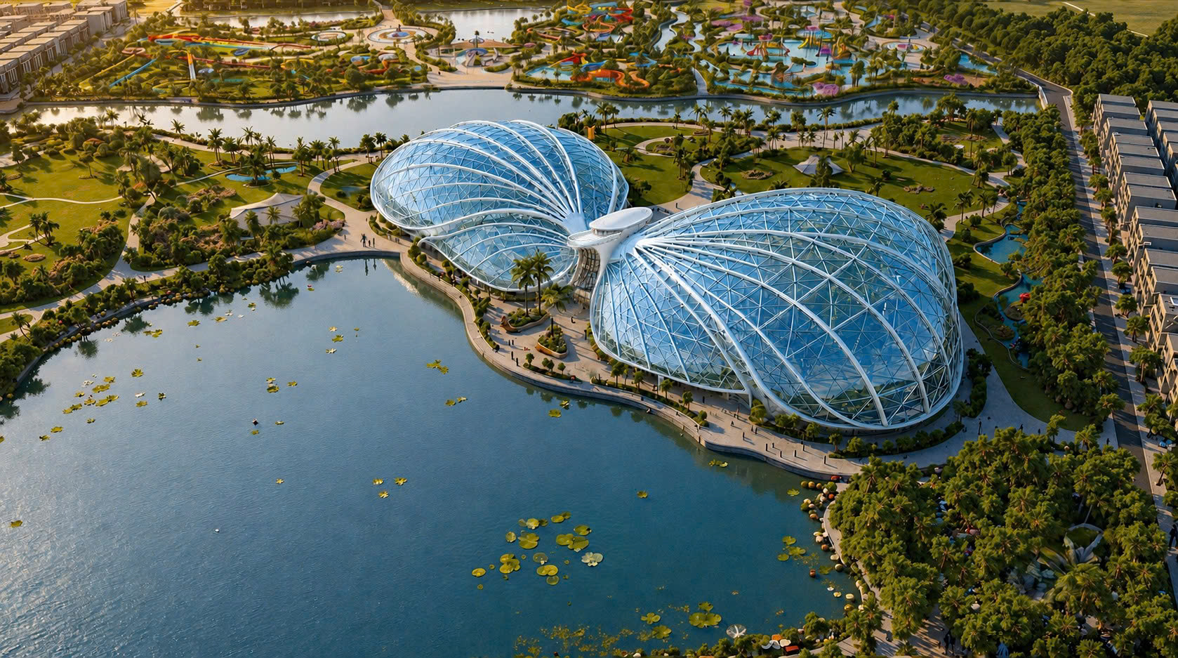 Vườn hoa nhà kình độc đáo tại Vinhomes Saigon Park